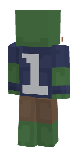 Blue skin: body, back render