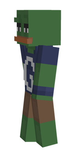 Blue skin: body, left side render