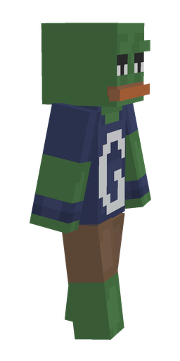 Blue skin: body, right side render