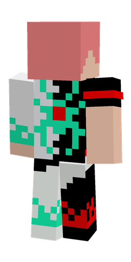 Black skin: body, back render