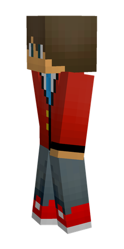 Brown skin: body, left side render