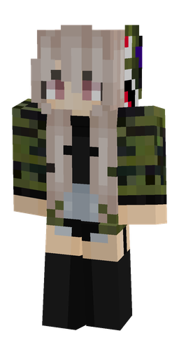 Black skin: body, front render