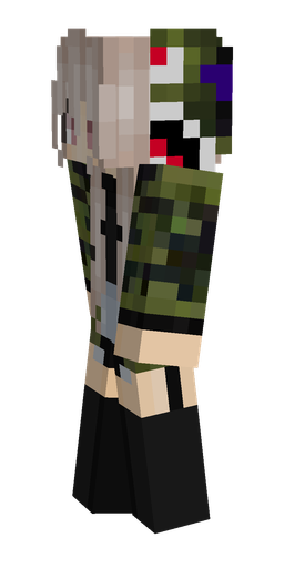 Black skin: body, left side render