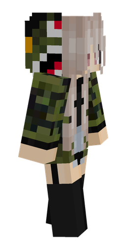 Black skin: body, right side render