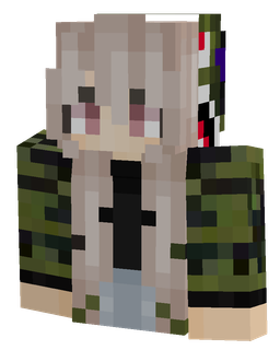 Black skin: bust render