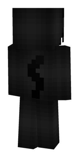 Black skin: body, back render