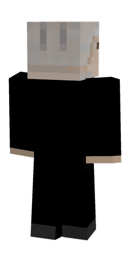 Black skin: body, back render