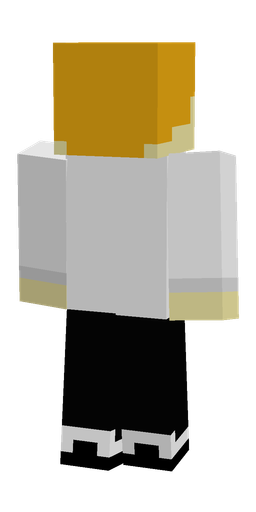 Black skin: body, back render