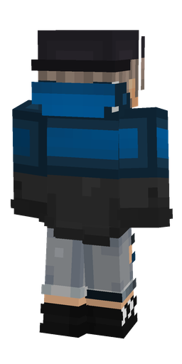 Black skin: body, back render