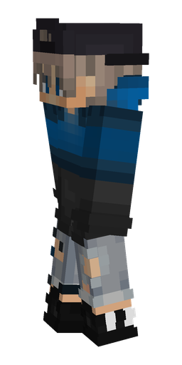 Black skin: body, left side render