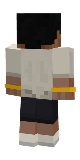 Black skin: body, back render