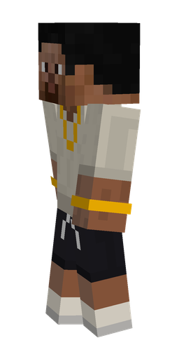 Black skin: body, left side render