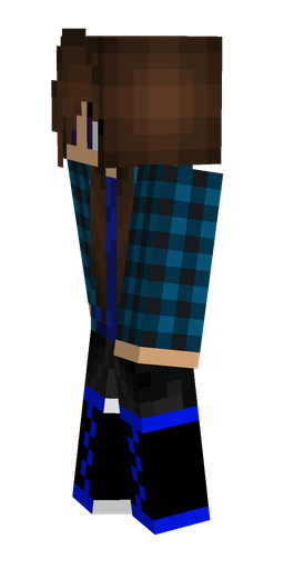 Black skin: body, left side render
