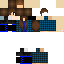 Black skin: raw texture render