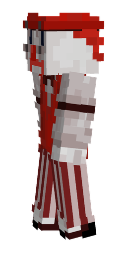 Red skin: body, left side render