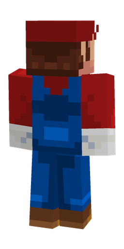 Blue skin: body, back render