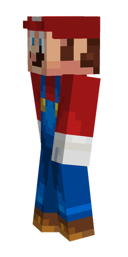 Blue skin: body, left side render