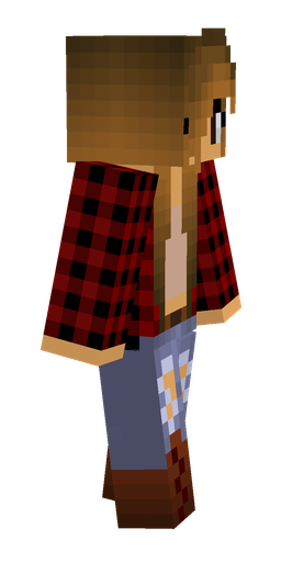 Blue skin: body, right side render