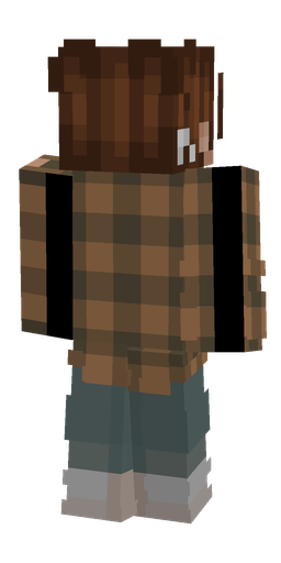 Brown skin: body, back render
