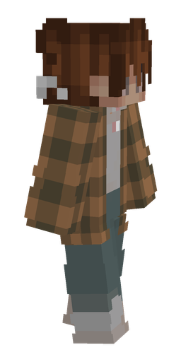 Brown skin: body, right side render