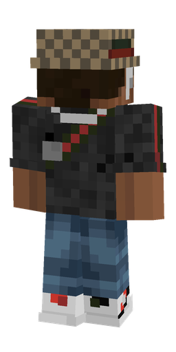 Black skin: body, back render