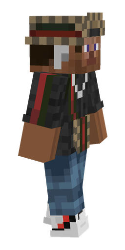 Black skin: body, right side render