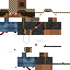 Black skin: raw texture render