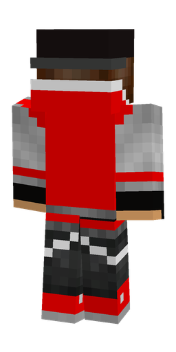 Black skin: body, back render
