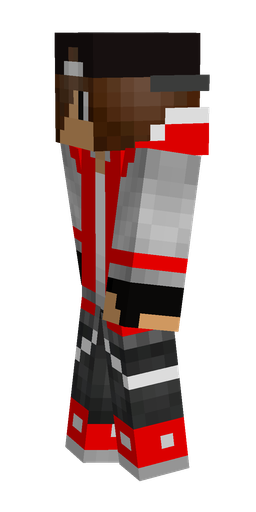 Black skin: body, left side render