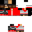 Black skin: raw texture render