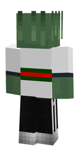Black skin: body, back render