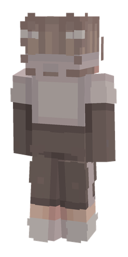 Gray skin: body, back render
