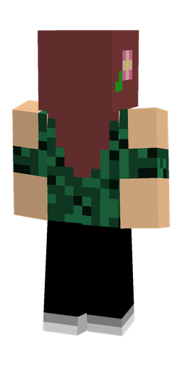 Black skin: body, back render