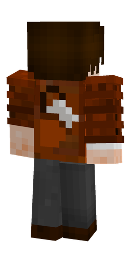 Black skin: body, back render