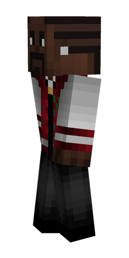 Black skin: body, left side render