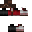 Black skin: raw texture render