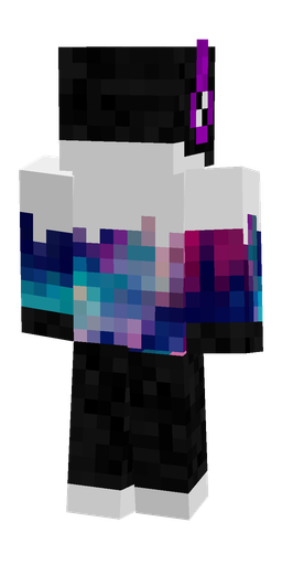 Black skin: body, back render