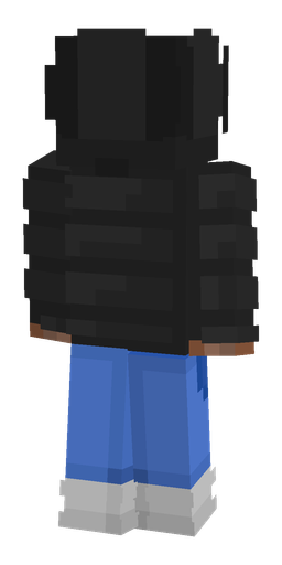 Black skin: body, back render