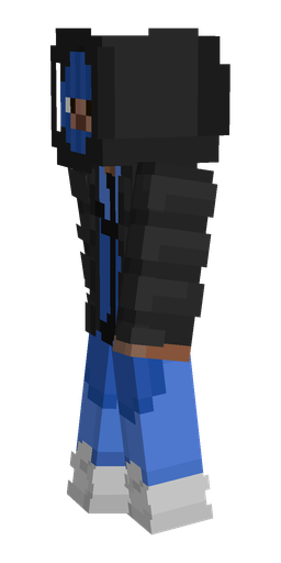 Black skin: body, left side render