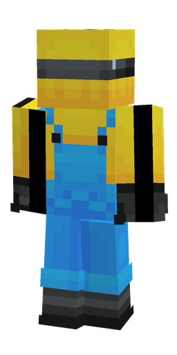 Black skin: body, back render