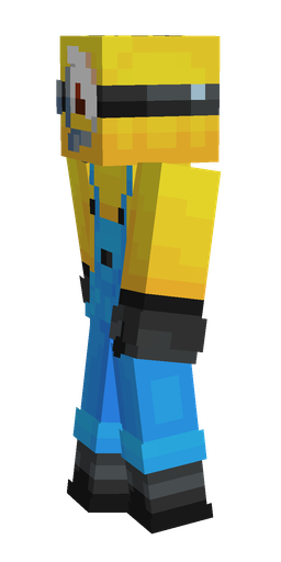 Black skin: body, left side render