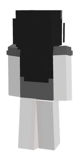 Black skin: body, back render