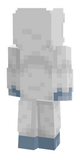 Blue skin: body, back render
