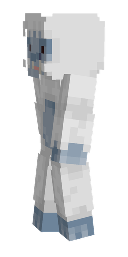 Blue skin: body, left side render