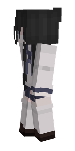 Black skin: body, left side render