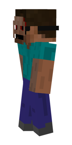 Black skin: body, left side render