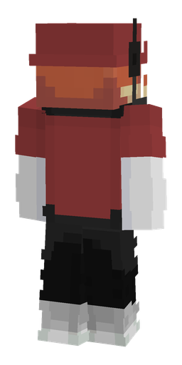 Black skin: body, back render