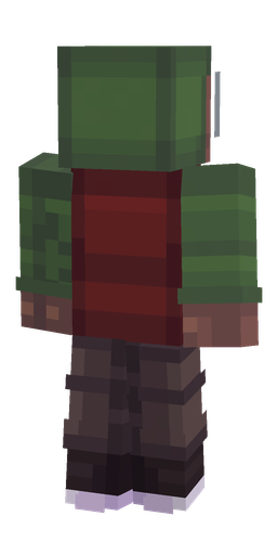 Black skin: body, back render