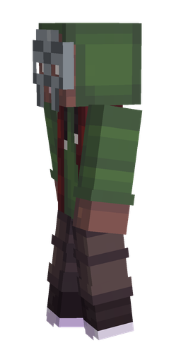 Black skin: body, left side render