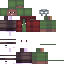 Black skin: raw texture render